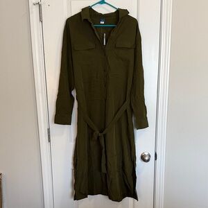 Old Navy Olive Utility Shirt